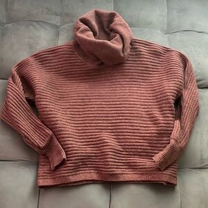 “Pink Rose- Turtle Neck Sweater size small”